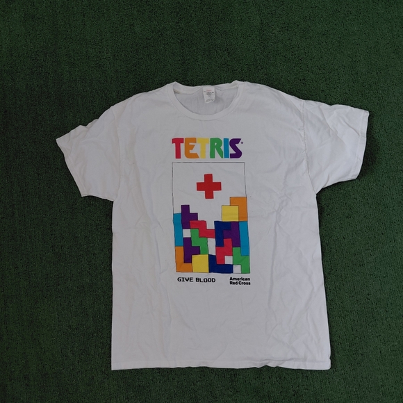 Hanes Other - American Red Cross Tetris 40th Anniversary T Shirt Size Large